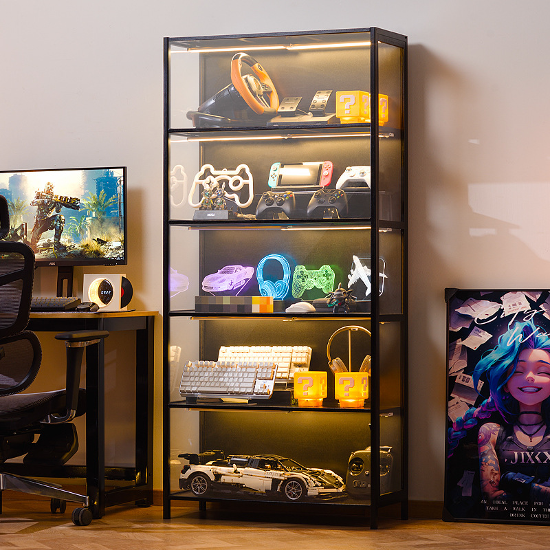 Storage - Multi layer transparent storage cabinet, dust-proof