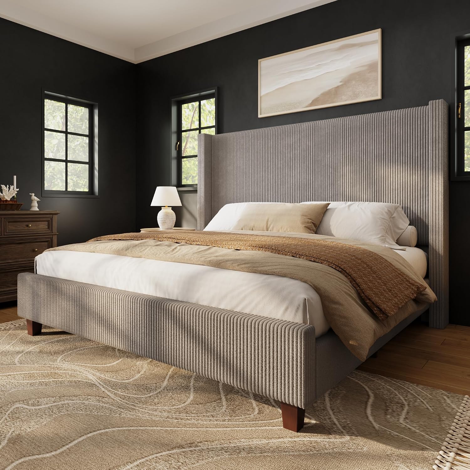 Canopy Bed Frame Metal Queen - Queen Size Bed Frame with 50.8