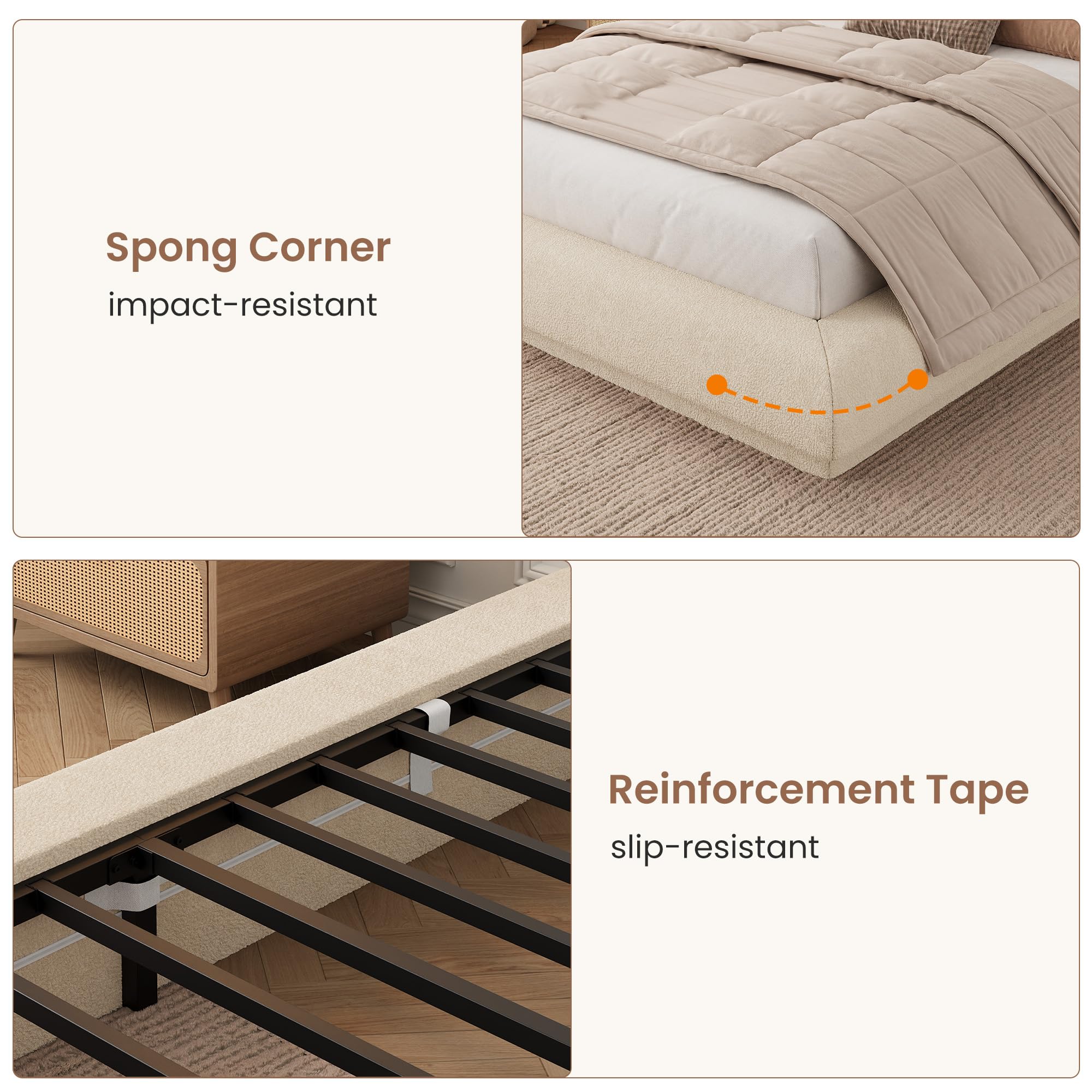 Full Queen King Cloud Platform - Canopy Bed Frame Metal Queen 评论和价格