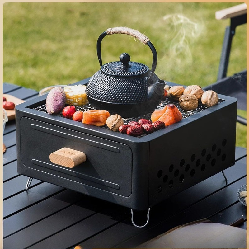 Portable Charcoal BBQ Grill Sq - Outdoor Furniture 评论和价格