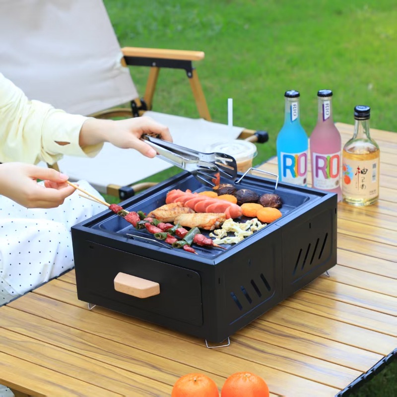 Portable Charcoal BBQ Grill Sq - Outdoor Furniture 评论和价格