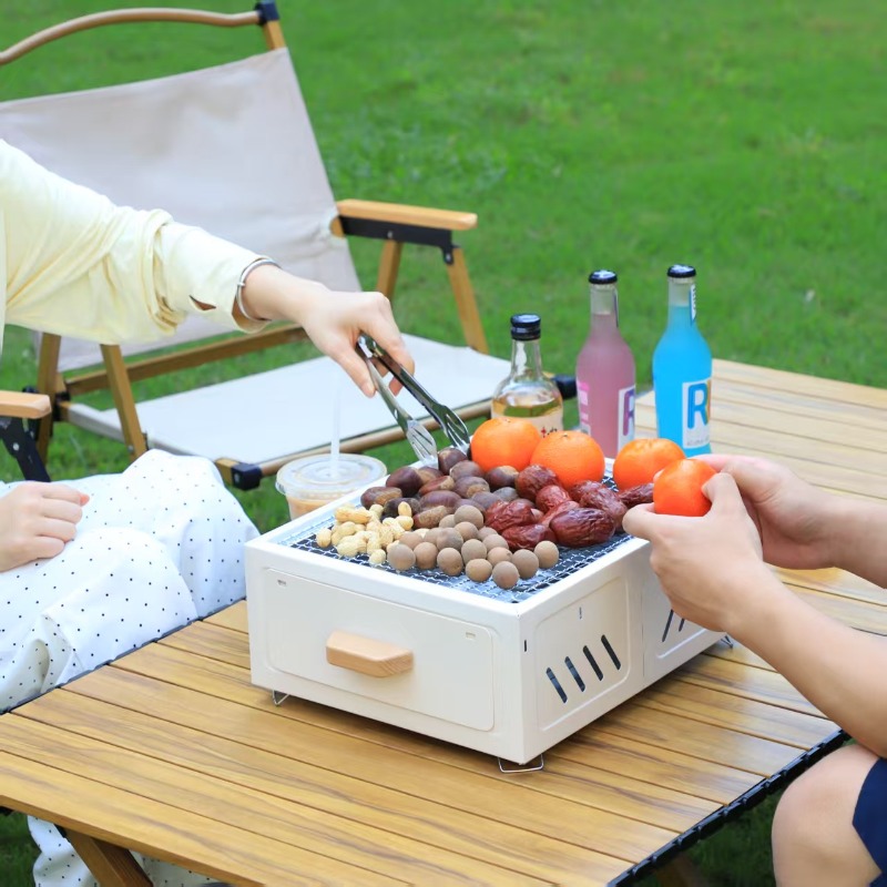 Portable Charcoal BBQ Grill Sq - Outdoor Furniture 评论和价格