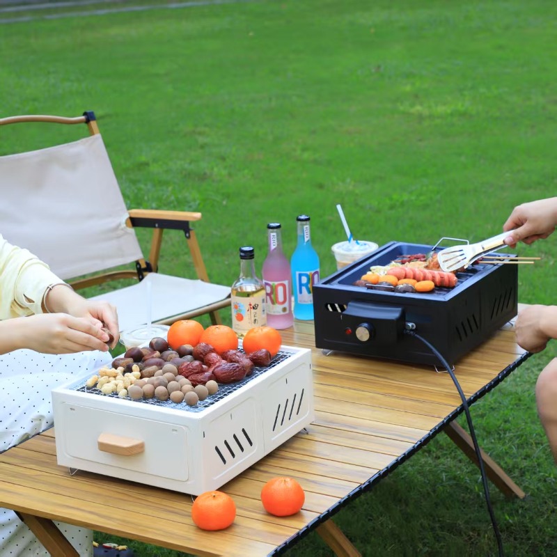 Portable Charcoal BBQ Grill Sq - Outdoor Furniture 评论和价格