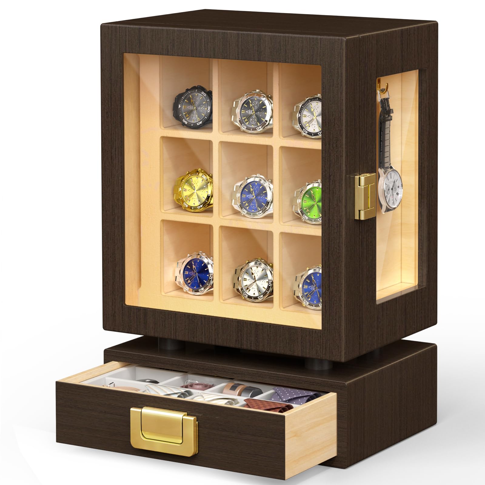 Custom Rectangle Wooden Watch  - Storage 评论和价格