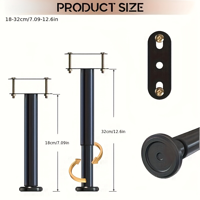 Adjustable Height: 4pcs Bed Fr - Canopy Bed Frame Metal Queen 评论和价格