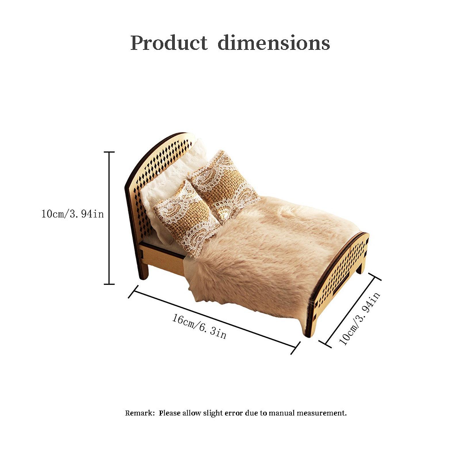 1:12 Scale Dollhouse Double Be - Bedroom Furniture 评论和价格