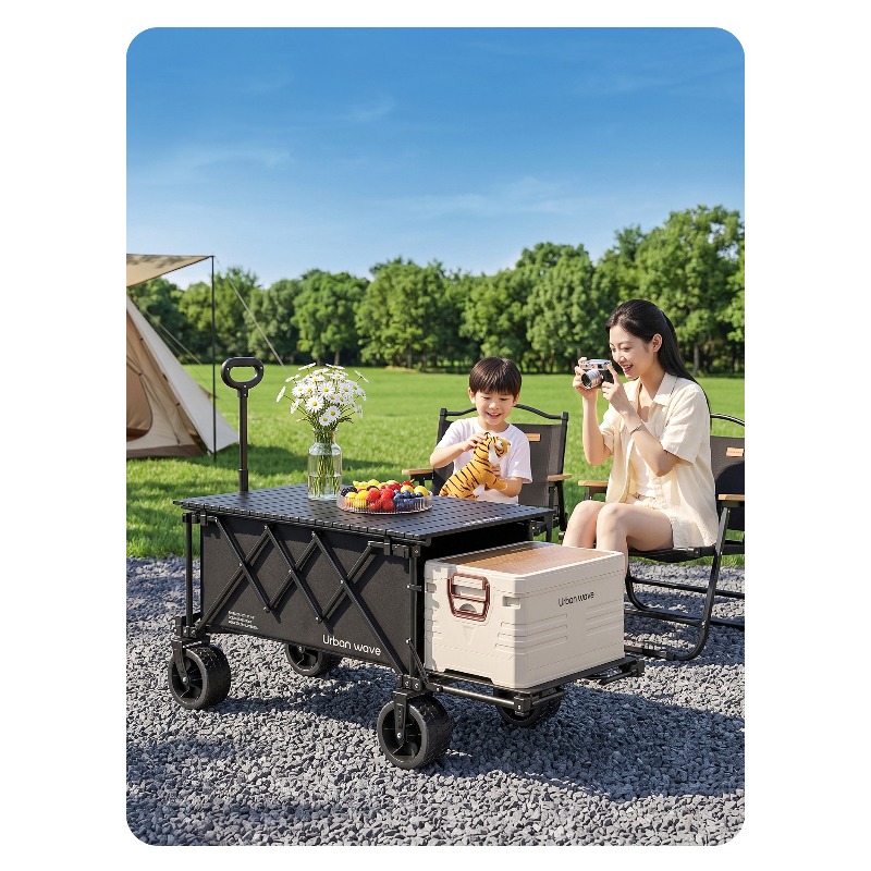 Folding Camping Wagon Cart Out - Outdoor Furniture 评论和价格