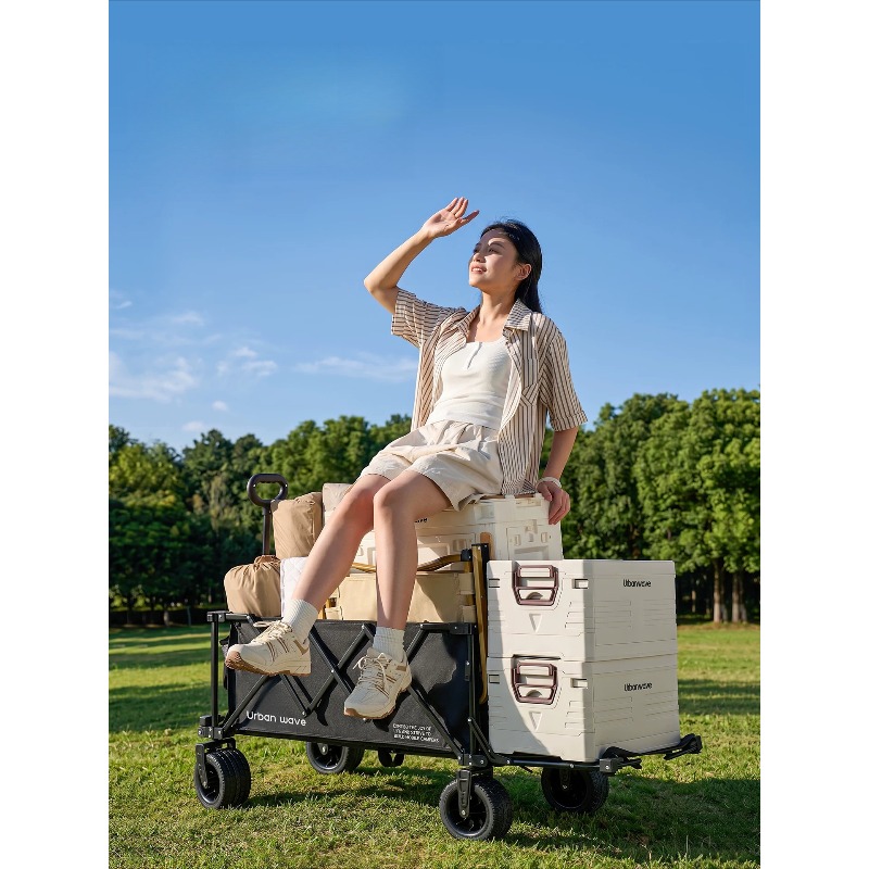 Folding Camping Wagon Cart Out - Outdoor Furniture 评论和价格