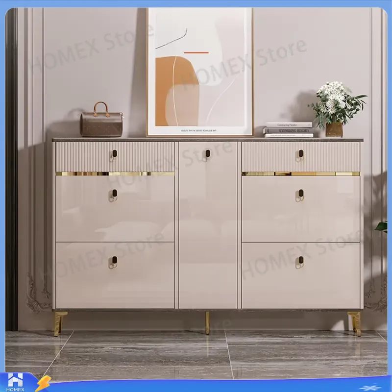 Waterproof Shoe Cabinet with S - Shoe Rack Cabinet Narrow Entryway 评论和价格