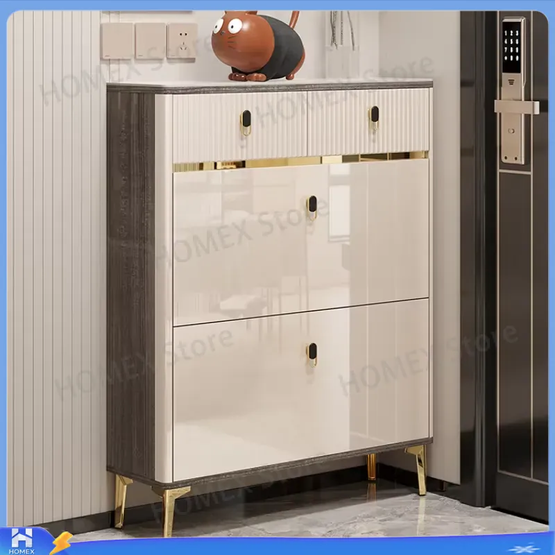 Waterproof Shoe Cabinet with S - Shoe Rack Cabinet Narrow Entryway 评论和价格