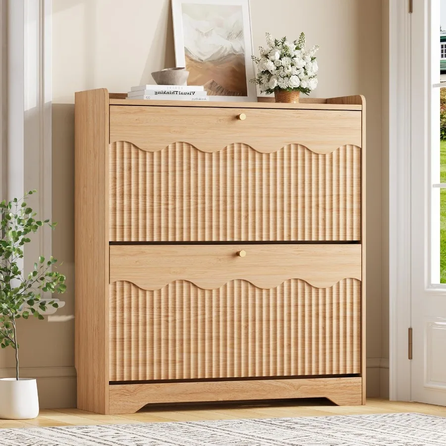 Shoe Storage Cabinet with and  - Shoe Rack Cabinet Narrow Entryway 评论和价格