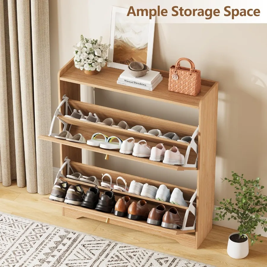 Shoe Storage Cabinet with and  - Shoe Rack Cabinet Narrow Entryway 评论和价格