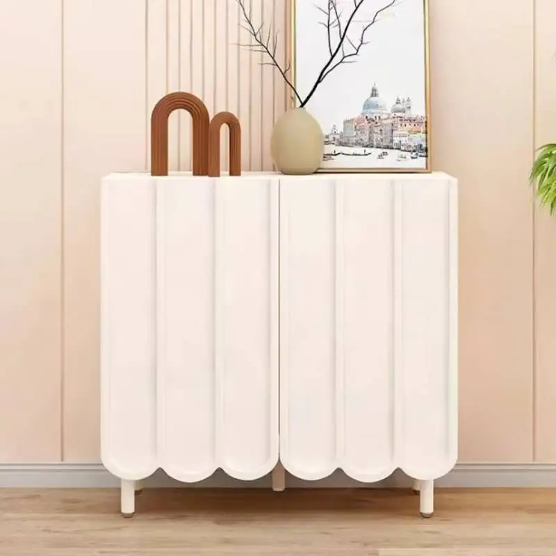 White Minimalist Shoe Cabinet  - Shoe Rack Cabinet Narrow Entryway 评论和价格