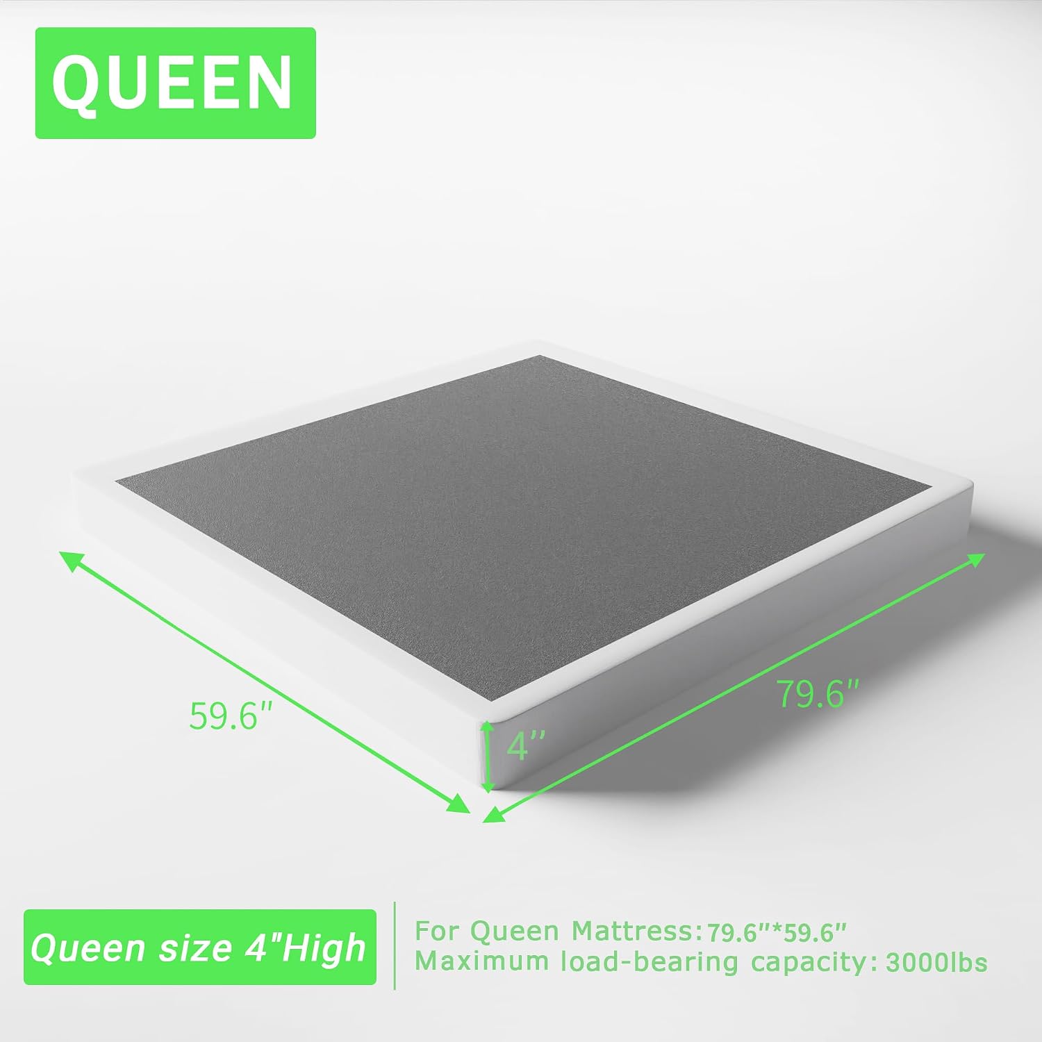 4 Inch Queen Box Spring Low Pr - Canopy Bed Frame Metal Queen 评论和价格
