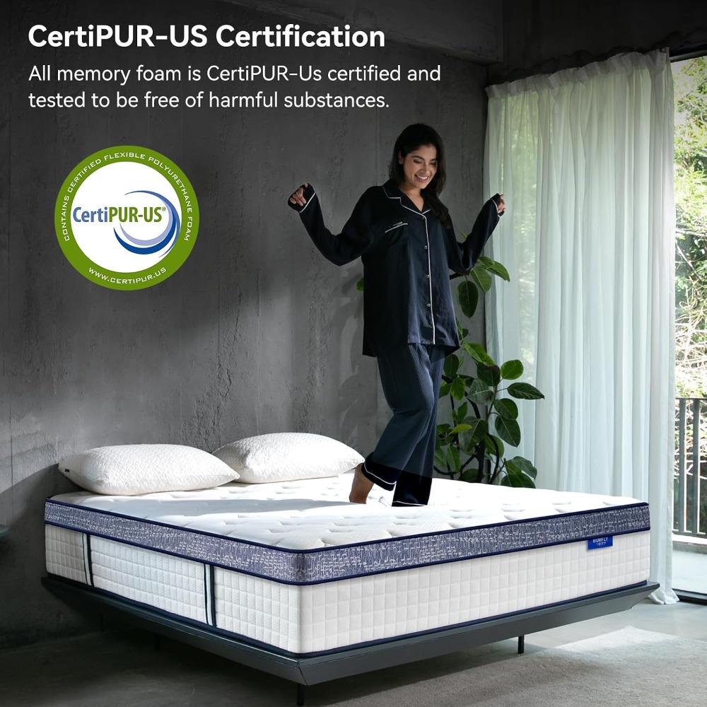 Queen Mattress, 12 Inch Hybrid - Memory Foam Mattress In A Box Queen 评论和价格